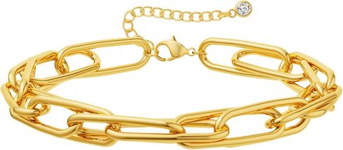 Gold Bracelets for Women, 14K Gold Plated/Silver Womens Bracelets Dainty Layered Gold Cuban Link Chain Bracelets for Women Trendy Chunky Stackable Gold Bracelet Set Jewelry Gift in Saudi Arabia