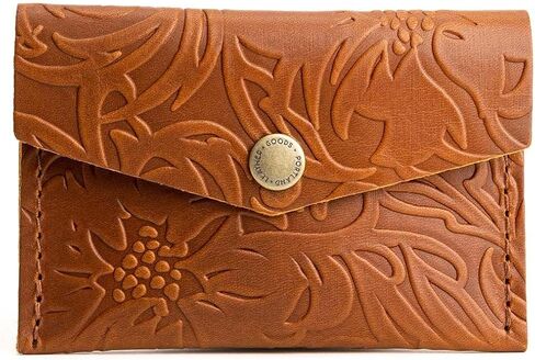 Portland Leather Goods Mini Envelope Wallet for Women – Handmade from the Finest Full-Grain Hides – Features Two Interior Pockets with Secure Snap Closure – Meadow in Saudi Arabia