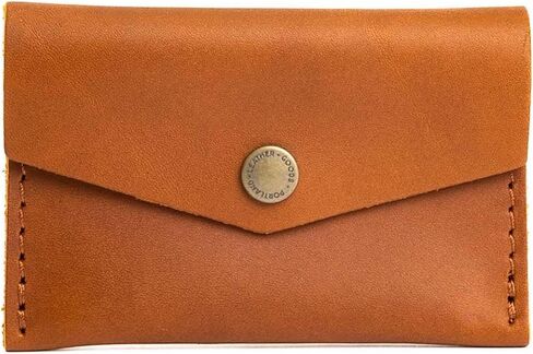 Portland Leather Goods Mini Envelope Wallet for Women – Handmade from the Finest Full-Grain Hides – Features Two Interior Pockets with Secure Snap Closure – Meadow in Saudi Arabia