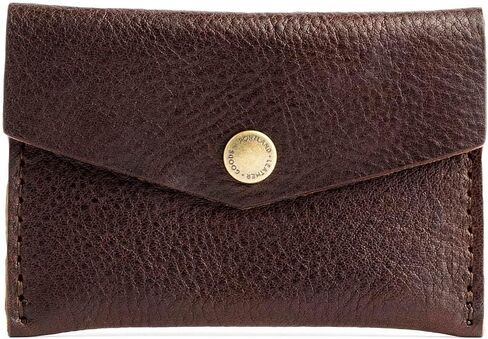 Portland Leather Goods Mini Envelope Wallet for Women – Handmade from the Finest Full-Grain Hides – Features Two Interior Pockets with Secure Snap Closure – Meadow in Saudi Arabia