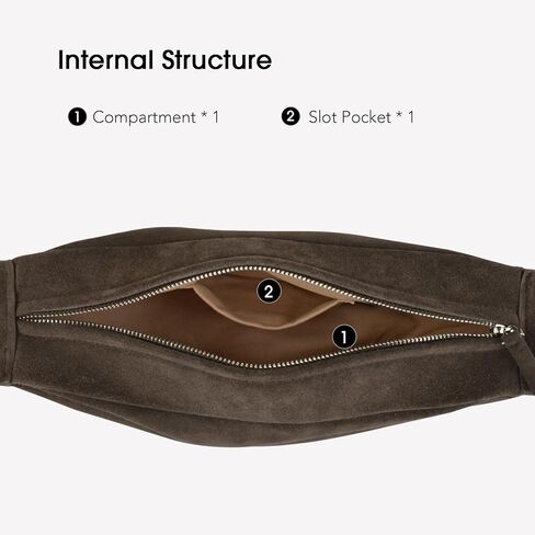 Premium Suede Leather Crossbody Sling Bags, Minimalist Hobo Bag for Women and High Mercerized Chest Bags with Wide Strap in Saudi Arabia