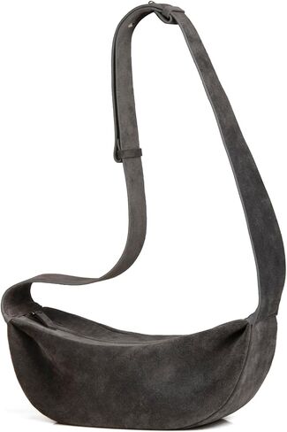 Premium Suede Leather Crossbody Sling Bags, Minimalist Hobo Bag for Women and High Mercerized Chest Bags with Wide Strap in Kuwait