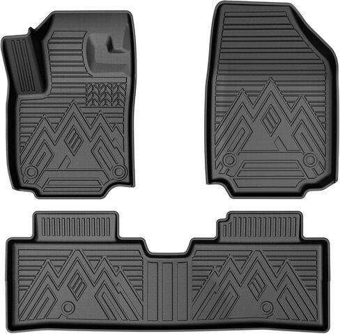 Mixsuper Floor Mats for 2025 Toyota Camry (Include Hybrid), All Weather Floor Liners Durable 1st and 2nd Row Set Black in Kuwait