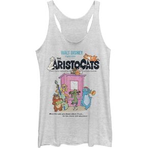قميص ديزني The Aristocats الكلاسيكي ذو الملصق ثلاثي المزيج من الخلف بطبقات من الخلف in Saudi Arabia