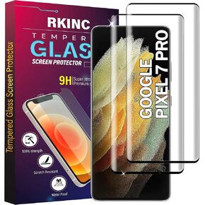 RKINC Screen Protector [3-Pack] for Google Pixel 7, Tempered Glass Film Screen Protector, 0.33mm [LifetimeWarranty][Bubble-Free][Anti-Scratch][Anti-Shatter] in Saudi Arabia