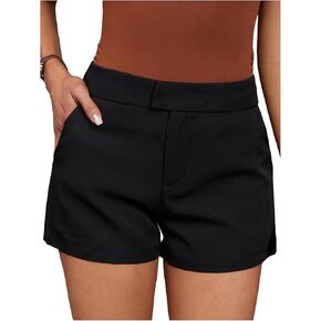 Women's High Waisted Tailored Shorts Dressy Casual Straight Leg Work Shorts with Pockets in Kuwait