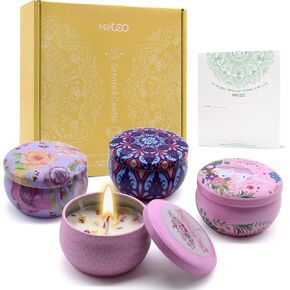 Scented Candle Gift Set – Ideal for Women Her Mum Wife Girlfriend on Mother's Day, Birthday, Christmas, Valentine's, New Home, Spa and Stress Relief in Saudi Arabia