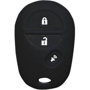 Key Fob Cover Tacoma Sienna: 3 Buttons Silicone Key Fob Case Fit for Toyota Sequoia Sienna Tacoma Tundra GQ43VT20T 1470A1T GQ43VT20T 89742AE010 2005 to 2020 Blue Remote Protector in Kuwait