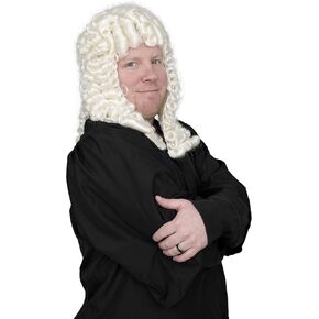 Costume Agent Judge Costume Accessory White Deluxe Wig in Saudi Arabia