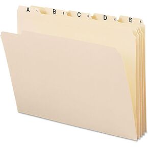 Smead Indexed File Folders, Monthly (Jan-Dec), 1/5-Cut Tab, Assorted Positions, Letter Size, Manila, 1 Set of 12 (11765) in Kuwait