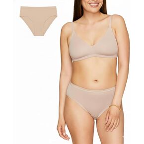 بيكيني نسائي متوسط ​​الارتفاع من القطن العضوي من Subset، مريح طوال اليوم، ملابس داخلية طبيعية، ملابس داخلية مسامية للجميع in Kuwait