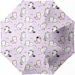 Automatic Compact Small Travel Folding Umbrella for Women, Portable & Lightweight with Windproof and UPF 50+ Sun & Rain Protection in Saudi Arabia