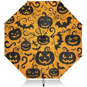 ALAZA Folding Umbrella Inverted Umbrella Automatic Open Close Compact Umbrella Portable Large for Rain Sun UV Protection Windproof in Saudi Arabia