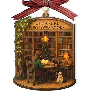 Just One More Chapter Book Christmas Ornament 2025, Book Lovers Gifts - Book Ornaments for Christmas Tree, Book Lover Gifts for Women, Friends, Coworker, Teacher, Bookclub, Bookworm in Kuwait