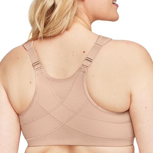 Posture Back Front-Closure Plus Size Wonderwire Lace Bra Underwire #1255 in Saudi Arabia