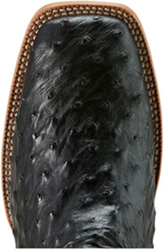 ARIAT Men's Drifter Exotic Ostrich Western Boot Broad Square Toe - 10058170 12 EE US Black in Saudi Arabia