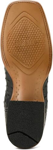 ARIAT Men's Drifter Exotic Ostrich Western Boot Broad Square Toe - 10058170 12 EE US Black in Saudi Arabia