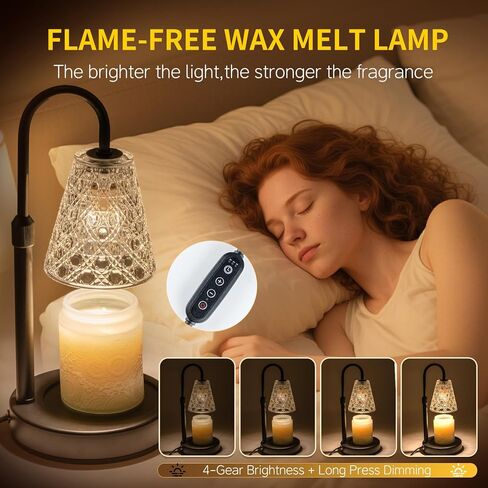 Candle Warmer Lamp with Timer Dimmable, Christmas Birthday Gifts for Women Mom, House Warming Gifts New Home Decor, Wax Melt Warmer for Jar Candles in Saudi Arabia