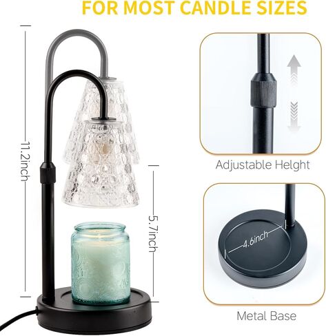 Candle Warmer Lamp with Timer Dimmable, Christmas Birthday Gifts for Women Mom, House Warming Gifts New Home Decor, Wax Melt Warmer for Jar Candles in Saudi Arabia