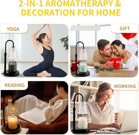 Candle Warmer Lamp with Timer Dimmable, Christmas Birthday Gifts for Women Mom, House Warming Gifts New Home Decor, Wax Melt Warmer for Jar Candles in Saudi Arabia