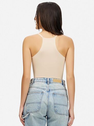 Artdear Womens Scoop Neck Camisole - Double Lined Tank Top Spaghetti Strap Short Crop Top Air Touch Fabric in Saudi Arabia