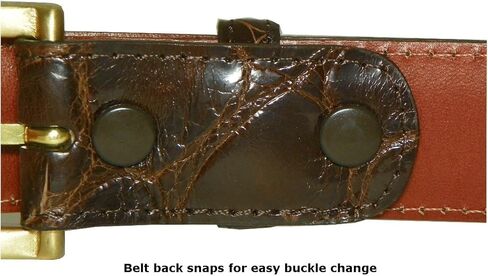 Charles Underwood Genuine American Alligator 1-3/16" Belt 2 Classic Buckles in Saudi Arabia