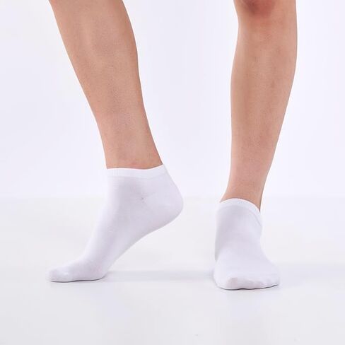 10 Pairs Men's Ankle Socks Low Cut Socks Breathable Casual Socks for Men Women (White) in Saudi Arabia