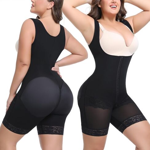 Fajas Colombianas Moldeadoras for Women Postpartum Tummy Control Shapewear Butt Lifter SW12 Black in Saudi Arabia