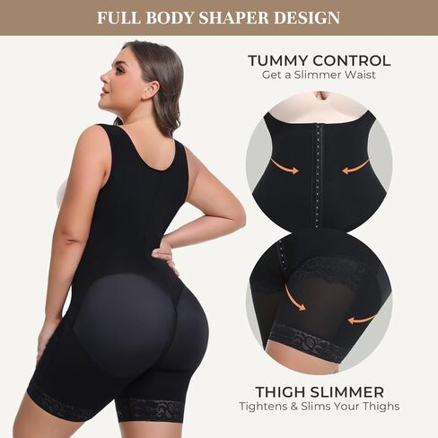 Fajas Colombianas Moldeadoras for Women Postpartum Tummy Control Shapewear Butt Lifter SW12 Black in Saudi Arabia