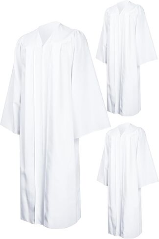 IvyRobes 3 Pcs Adults Matte Choir Robes for Church Baptism Judge Graduation Gown Confirmation Officiant Pastor Costume in Saudi Arabia