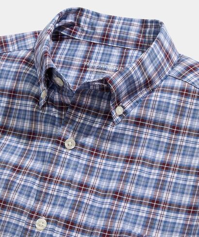 قميص Faraway Plaid Performance مصنوع من القطن للرجال من Vineyard Vines in Saudi Arabia