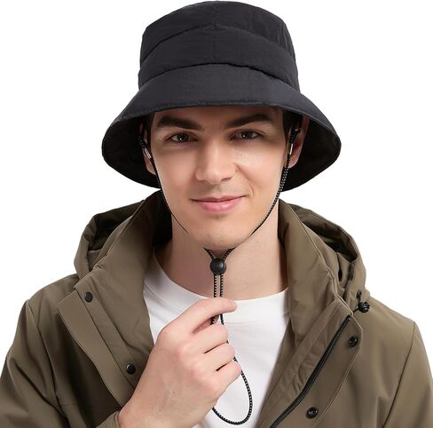 Winter Bucket Hat for Women Men, Adjustable Lightweight Warm Fisherman Hat in Saudi Arabia