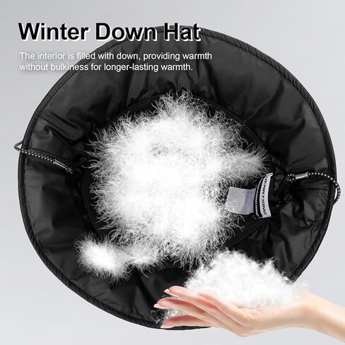 Winter Bucket Hat for Women Men, Adjustable Lightweight Warm Fisherman Hat in Saudi Arabia
