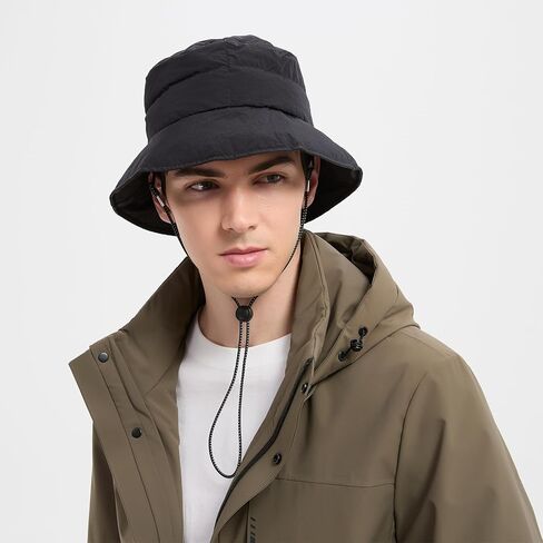 Winter Bucket Hat for Women Men, Adjustable Lightweight Warm Fisherman Hat in Saudi Arabia