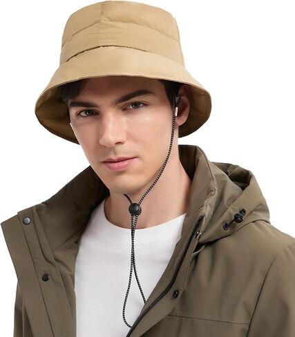 Winter Bucket Hat for Women Men, Adjustable Lightweight Warm Fisherman Hat in Saudi Arabia