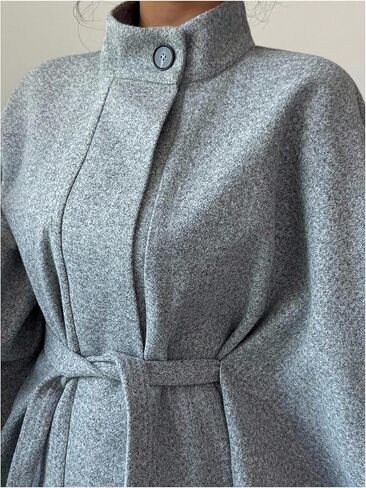 GORGLITTER Women's Dolman Sleeve Cape Coat Jackets Poncho Oversized Belted Cloak Trendy Elegant Work Dressy Outerwear in Saudi Arabia
