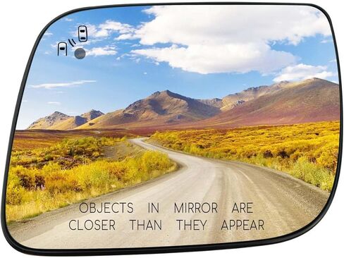 Right Passenger Side Heated Mirror Glass Fit for Ford Explorer 2011-2015 Replace BB5Z17K707D, RH Rear View Mirror Glass Lens with Blind Spot Detection in Saudi Arabia