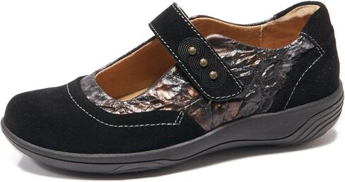 حذاء Hälsa Footwear النسائي Aloe Suede Mary Jane - حذاء رسمي مريح لتقويم العظام مع حزام قابل للتعديل، نعل داخلي مبطن داعم، نعل خفيف الوزن غير قابل للانزلاق in Kuwait