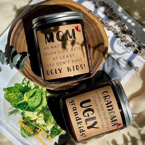 KOTKAS Grandma Candle Gifts, Christmas Gifts for Grandma, 8oz Eucalyptus Lavender Scented Soy Candles Non Toxic Grandma Candles from Grandkids, Grandmas Birthday Gift from Grandson Granddaughter in Saudi Arabia