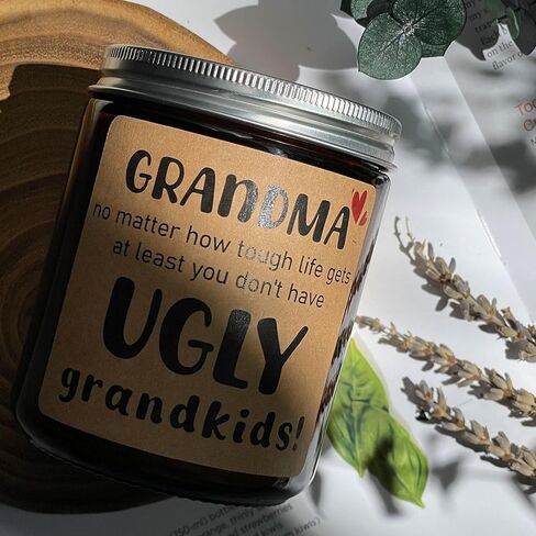 KOTKAS Grandma Candle Gifts, Christmas Gifts for Grandma, 8oz Eucalyptus Lavender Scented Soy Candles Non Toxic Grandma Candles from Grandkids, Grandmas Birthday Gift from Grandson Granddaughter in Saudi Arabia