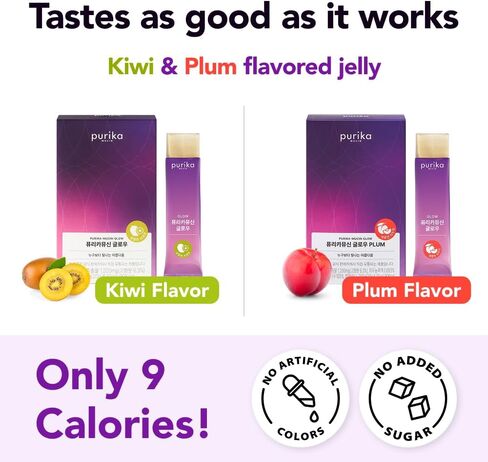Glow, 1200mg Snail Mucin Supports Skin Elasticity, Collagen Peptides Jelly Stick, Kiwi Flavor, Biotin, Vitamin C, Hyaluronic Acid, Prebiotics, Korean Skin Care, 10 Sticks in Saudi Arabia
