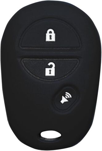 Key Fob Cover Tacoma Sienna: 3 Buttons Silicone Key Fob Case Fit for Toyota Sequoia Sienna Tacoma Tundra GQ43VT20T 1470A1T GQ43VT20T 89742AE010 2005 to 2020 Blue Remote Protector in Kuwait