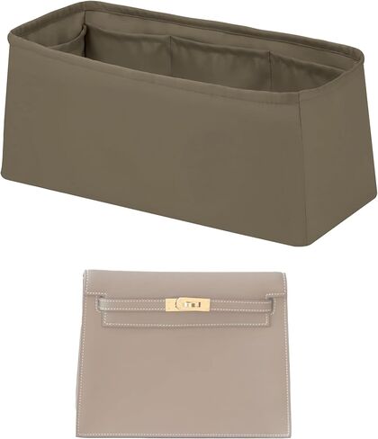 Purse Handbag Silky Organizer Insert Keep Bag Shape Fits Hermes Kelly Dance Bags, Luxury Handbag Tote Lightweight Sturdy(Kelly Dance,Black) in Saudi Arabia