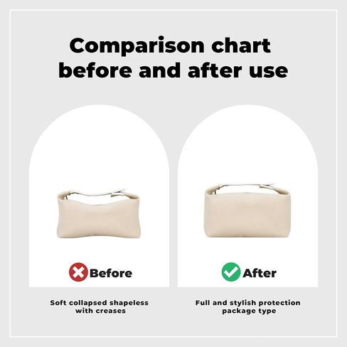 DGAZ Lightweight Purse Organizer Insert for Hermes-Bride A Brac Bags,silk and DupontPaper handbag inner for Luxury Bag(Large,Craie) in Saudi Arabia