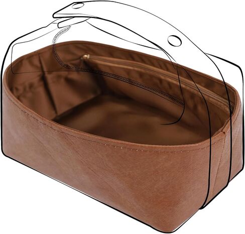 DGAZ Lightweight Purse Organizer Insert for Hermes-Bride A Brac Bags,silk and DupontPaper handbag inner for Luxury Bag(Large,Craie) in Saudi Arabia