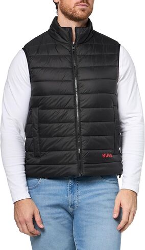 HUGO mens Contrast Logo Lightweight Nylon Padded Vest in Saudi Arabia