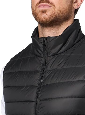HUGO mens Contrast Logo Lightweight Nylon Padded Vest in Saudi Arabia