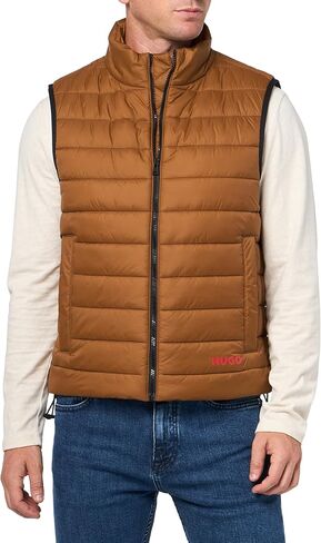 HUGO mens Contrast Logo Lightweight Nylon Padded Vest in Saudi Arabia