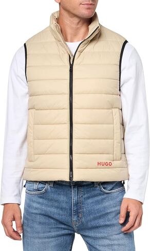 HUGO mens Contrast Logo Lightweight Nylon Padded Vest in Saudi Arabia