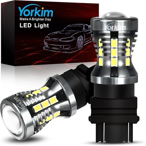 مصابيح Yorkim T10 LED 6500K Xeron White غير قطبية الجيل السادس، 194 LED داخلي لخريطة قبة السيارة ولوحة ترخيص لوحة ترخيص أضواء صندوق السيارة 168 W5W 2825 مقبس، حزمة من 10 in Kuwait
